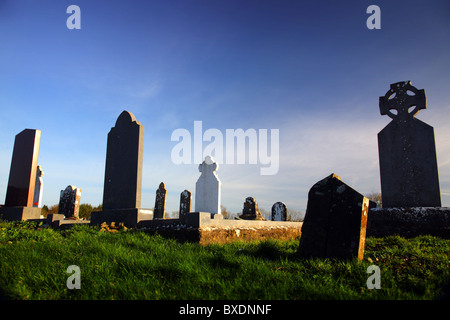 Vieux cimetière nord du comté de Dublin, Irlande Banque D'Images