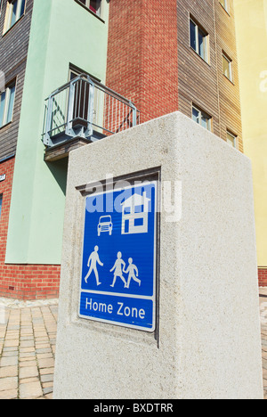 Zone d'accueil, sur un nouveau site de construction de logements au sud Lynn millénaire de développement communautaire dans Kings Lynn. Banque D'Images