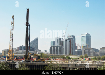 Le développement de logements en construction près de la Lower Lea Crossing Canning Town East London UK Banque D'Images