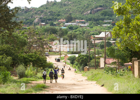 Scène de la ville d'Iringa, Tanzanie, Afrique de l'Est. Banque D'Images