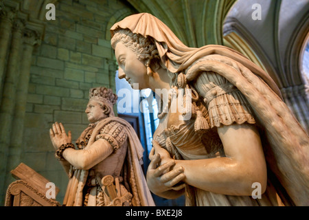 France, Seine Saint Denis, Saint Denis, la basilique Saint-Denis, gisant de Louis XVI Banque D'Images
