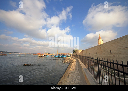 Fort Qaitbay, Rosetta, l'Égypte. Banque D'Images