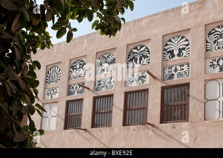 Le Cheik Juma Al Maktoum House, base de l'architecture traditionnelle museum à Dubaï Banque D'Images