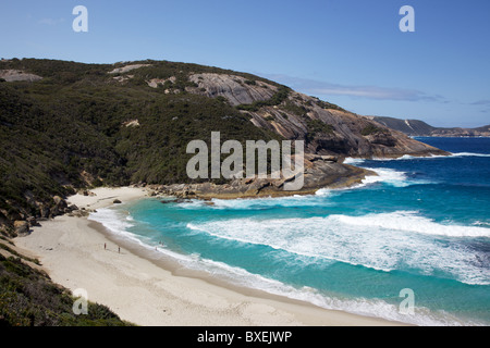 Fosses à saumon plage, dans Torndirrup National Park, près de la ville d'Albany, dans l'ouest de l'Australie. Banque D'Images