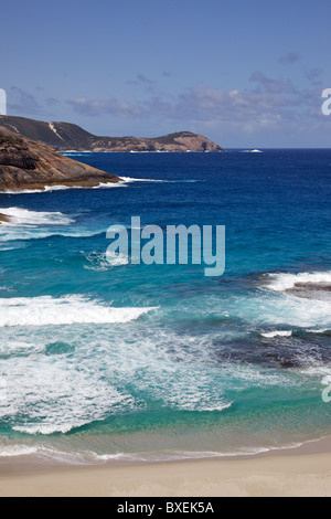 Fosses à saumon plage, dans Torndirrup National Park, près de la ville d'Albany, dans l'ouest de l'Australie. Banque D'Images