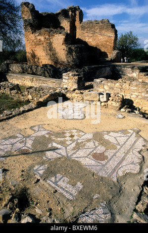 Les ruines romaines de Milreu près d'Estoi, au sud du Portugal, Algarve province Banque D'Images