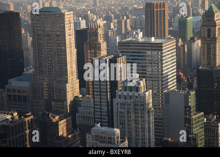 Vue sur la Finances Destrict à New York Banque D'Images