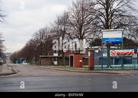 Le Conseil Bienvenue à l'extérieur de l'une des entrées d'Edwards Lane Nottingham City Hospital, Nottinghamshire, Angleterre, Royaume-Uni. Banque D'Images