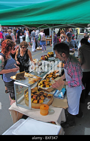 Lyttelton Farmers Market, Oxford Street, Lyttelton, Lyttelton Harbour, la péninsule de Banks, Canterbury, île du Sud, Nouvelle-Zélande Banque D'Images