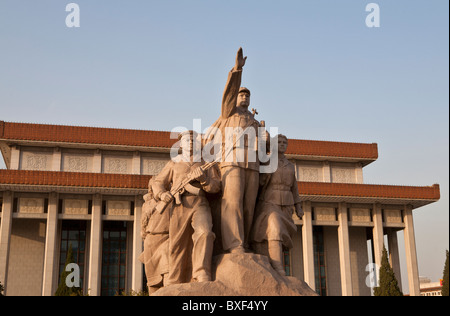 Pékin Tananmen Square. Chine 2010 Banque D'Images