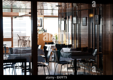 Restaurant, Unite d'Habitation de Le Corbusier, Marseille, France Banque D'Images