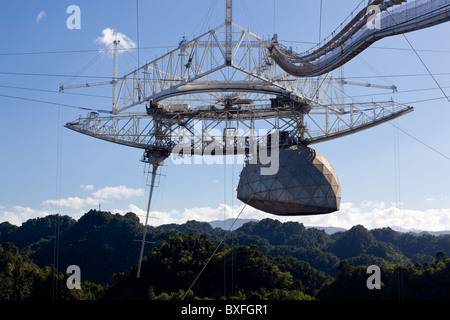 Close up d'antennes dans l'Observatoire d'Arecibo à Porto Rico Banque D'Images