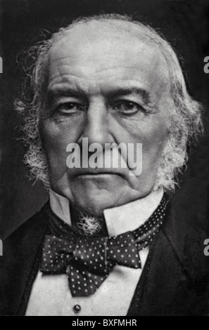 Portrait de William Ewart Gladstone (1809-1898) Premier ministre britannique, homme politique et homme d'État libéral. Photo d'époque c1975 Banque D'Images