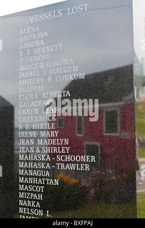 Fisherman's Memorial à Lunenburg, Nouvelle-Écosse, Canada. Banque D'Images