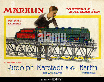 Jouets, modèle de chemin de fer, Märklin, modèle kit, Allemagne, vers 1930, droits additionnels-Clearences-non disponible Banque D'Images