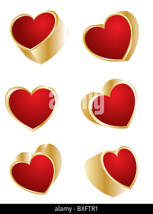 Coeurs de la saint valentin Banque D'Images