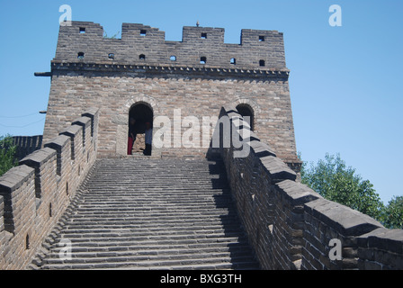 La Grande Muraille de Mutianyu, Beijing, Chine, Banque D'Images