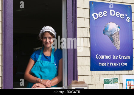 La Nouvelle-Écosse, Canada. Dee Dee's ice cream parlour Peggy's Cove. Banque D'Images