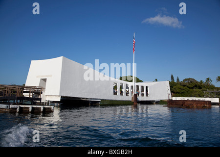 USS Arizona Memorial, Pearl Harbor, Oahu, Hawaii Banque D'Images