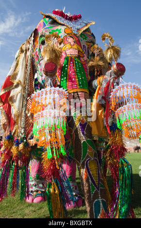 Festival de l'éléphant à Jaipur, Inde. Banque D'Images