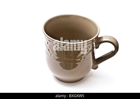 Une tasse isolé sur fond blanc Banque D'Images