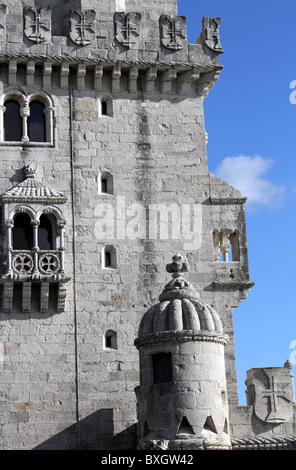 La Tour de Belém, par Francisco de Arruda, Lisbonne, Portugal Banque D'Images