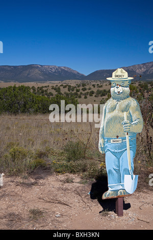 Smokey Bear ressemblance près de Smokey Bear Original emplacement a été trouvé Banque D'Images