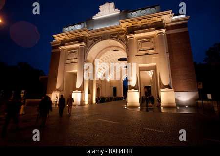 Porte de Menin Ypres Memorial world war 1 Banque D'Images