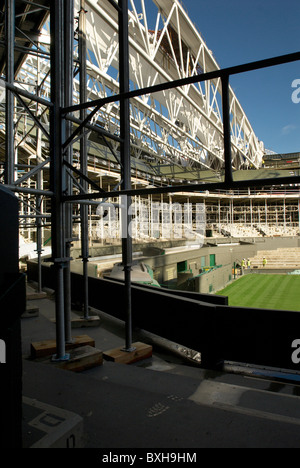 De nouvelles fermes de toit pour toit escamotable de nouveau centre Court All England Lawn Tennis Club Wimbledon London UK 2008 Banque D'Images