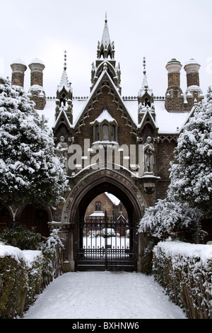 Holly Village - cottages de style gothique victorien - Highgate - Camden - Londres Banque D'Images