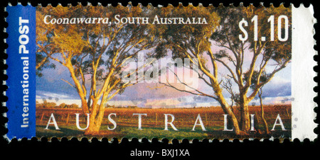 Timbre-poste de l'Australie montrant Coonawarra, Australie-Méridionale Banque D'Images