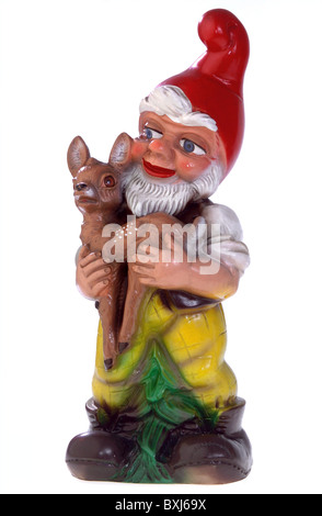 Kitsch / souvenir, gnome de jardin, plastiques, Allemagne, vers 1975, droits additionnels-Clearences-non disponible Banque D'Images