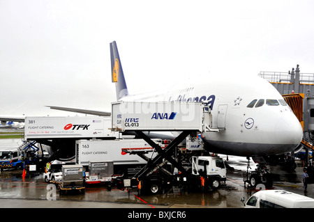 Airbus A380, l'aéroport de Narita, Japon Banque D'Images