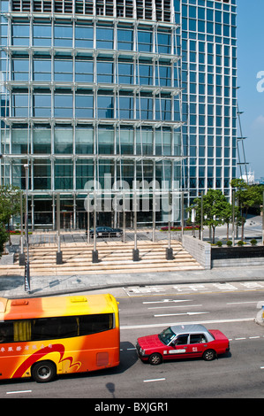 International Finance Centre deux, la SFI 2, et de la circulation routière, l'île de Hong Kong, Chine Banque D'Images