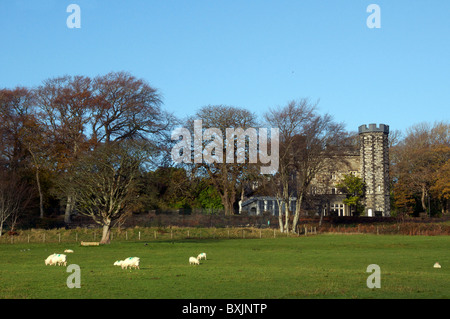 Castell Deudraeth Portmeirion Penrhyndeudraeth Gwynedd, au nord du Pays de Galles UK Banque D'Images