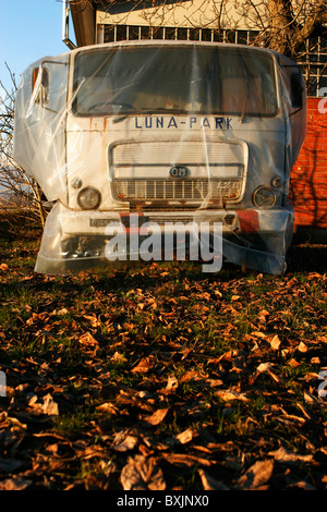 Tir l'abandon dans la campagne italienne. Piscina, Piémont. Banque D'Images