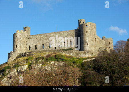 Château de Harlech Gwynedd, Merionethshire, au nord du Pays de Galles Banque D'Images