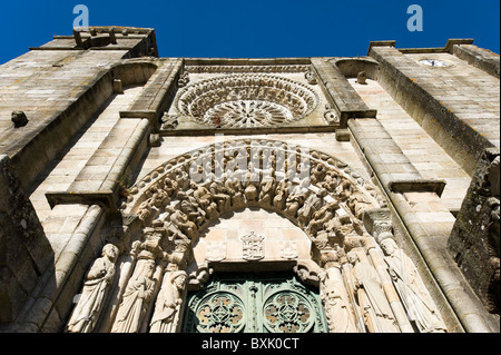 L'église gothique de San Martino, la NOIA, Galice, Espagne Banque D'Images