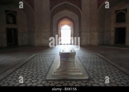 Chambre principale tombe, Tombe de Humayun, construit en 1570, l'UNESCO World Heritage Site, New Delhi, Inde Banque D'Images