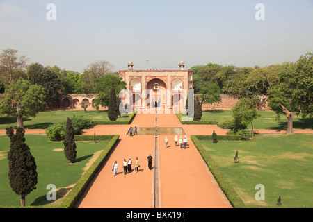 Gate, Tombe de Humayun, Delhi, Inde Banque D'Images