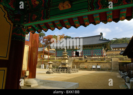 Temple bouddhiste d'Haeinsa, Corée du Sud Banque D'Images