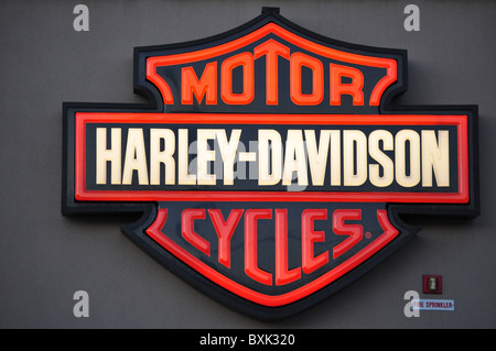 Signe de Harley Davidson Banque D'Images