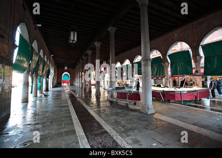 Marché aux poissons de Venise Italie Banque D'Images