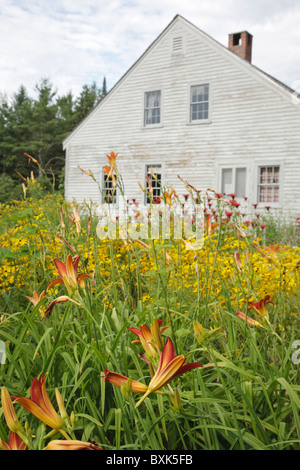 Le Russell-Colbath Homestead historique qui faisait partie de l'établissement Passaconaway à Albany, New Hampshire Banque D'Images