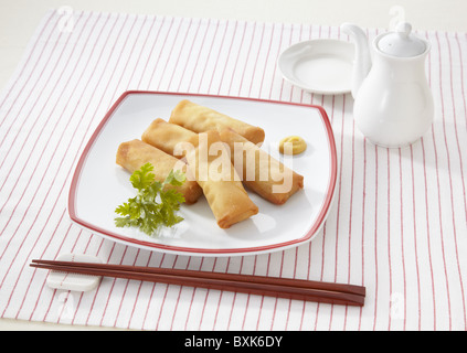 Rouleaux de printemps Banque D'Images