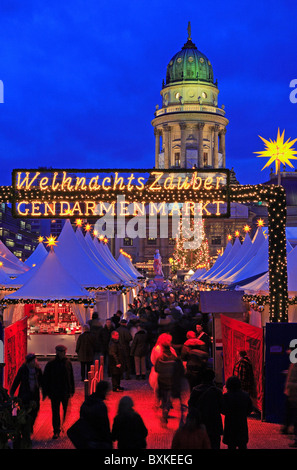 Gendarmenmarkt, Berlin, Marché de Noël Banque D'Images