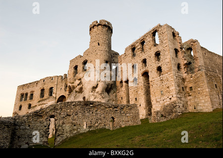 Château d'Ogrodzieniec, Voiodeship de Silésie, Pologne Banque D'Images