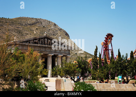 Rollercoaster, Terra Mitica, Benidorm, Alicante, Espagne Banque D'Images