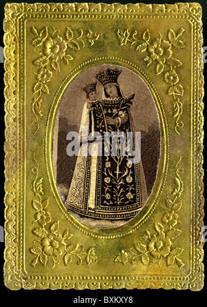 Religion, Christianisme, image miraculeuse de la Vierge Marie, avec bébé Jésus, Altötting, Bavière, Allemagne, vers 1900, droits additionnels-Clearences-non disponible Banque D'Images