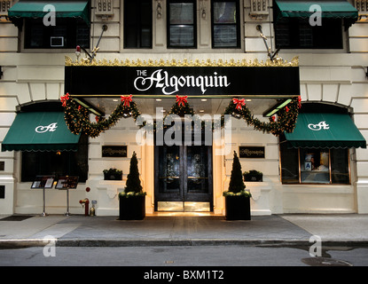 New York City l'hôtel Algonquin USA Banque D'Images